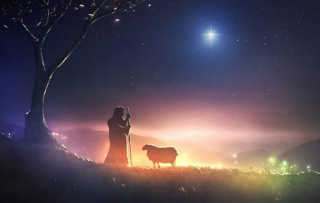 Shepherd and star of Bethlehem.