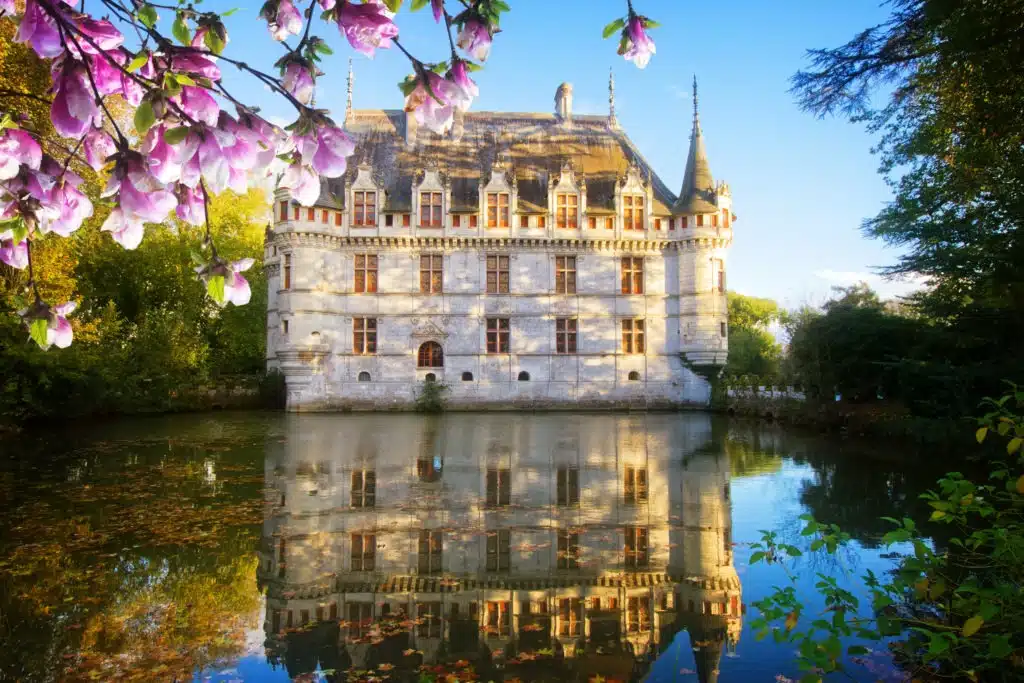 Azay-le-Rideau castle in France.