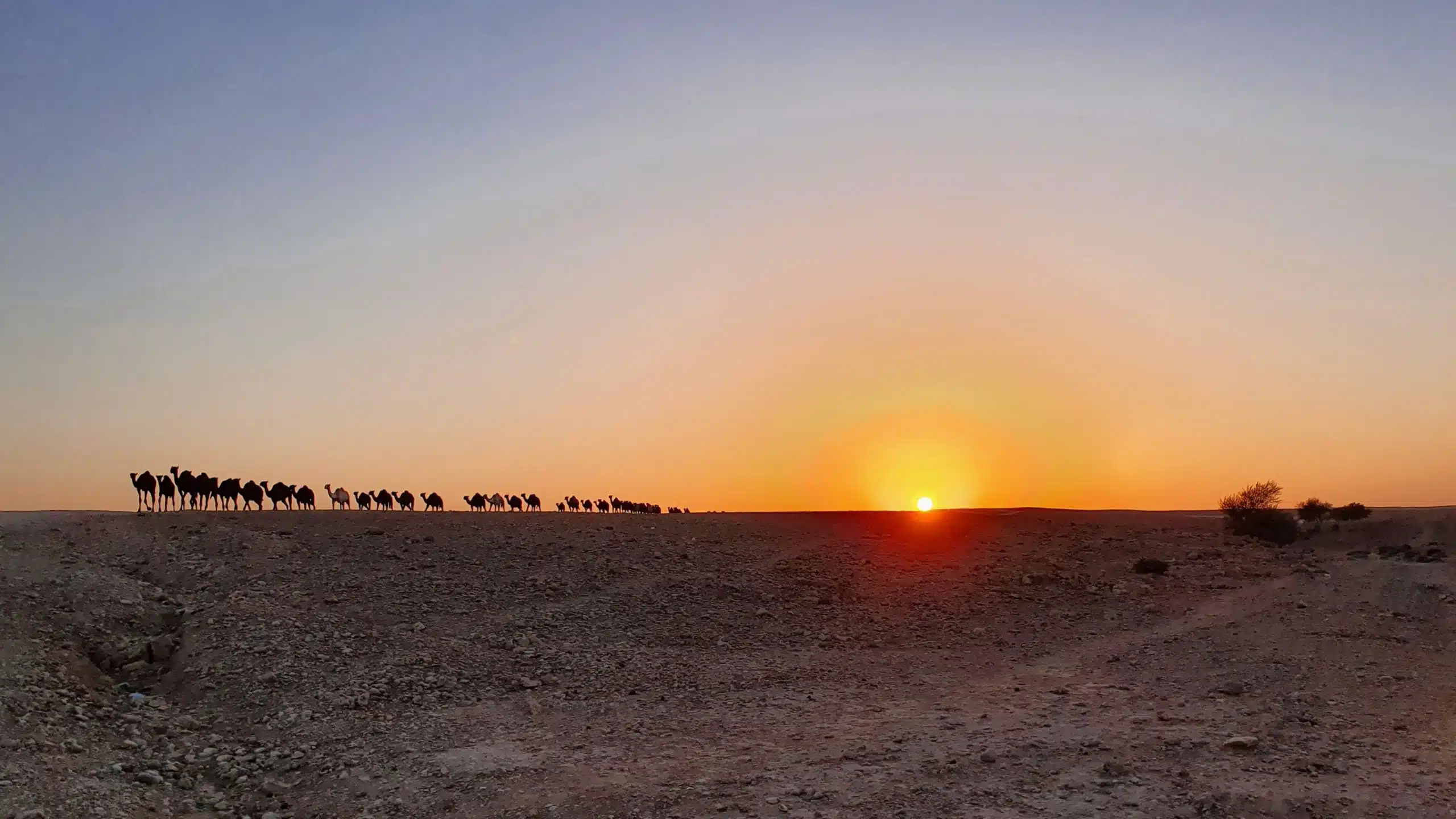 beautiful sunset at the edge of the world, Riyadh, Saudi-Arabia.