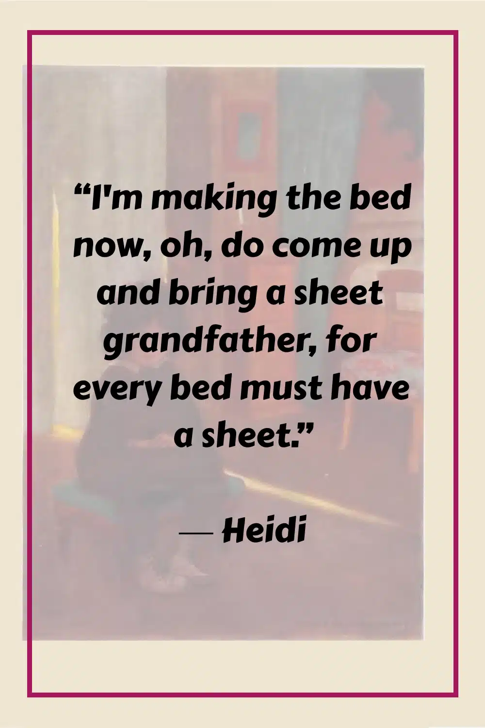Making Bed