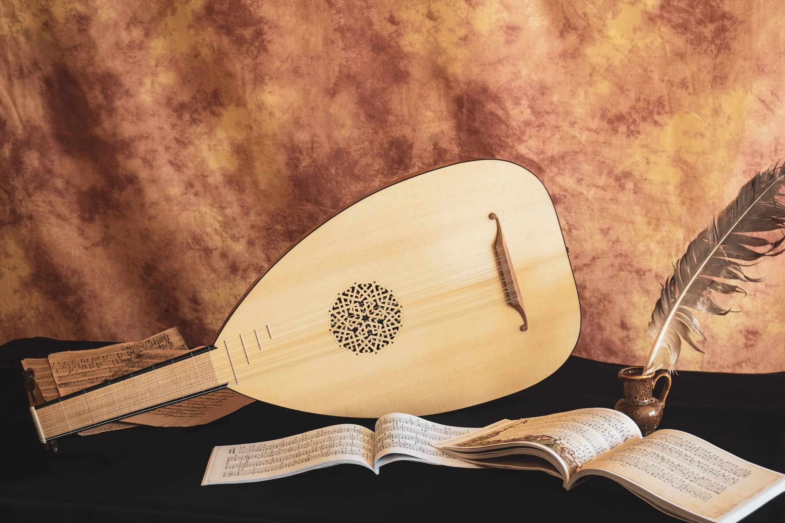 Musical in the Renaissance style with lute.