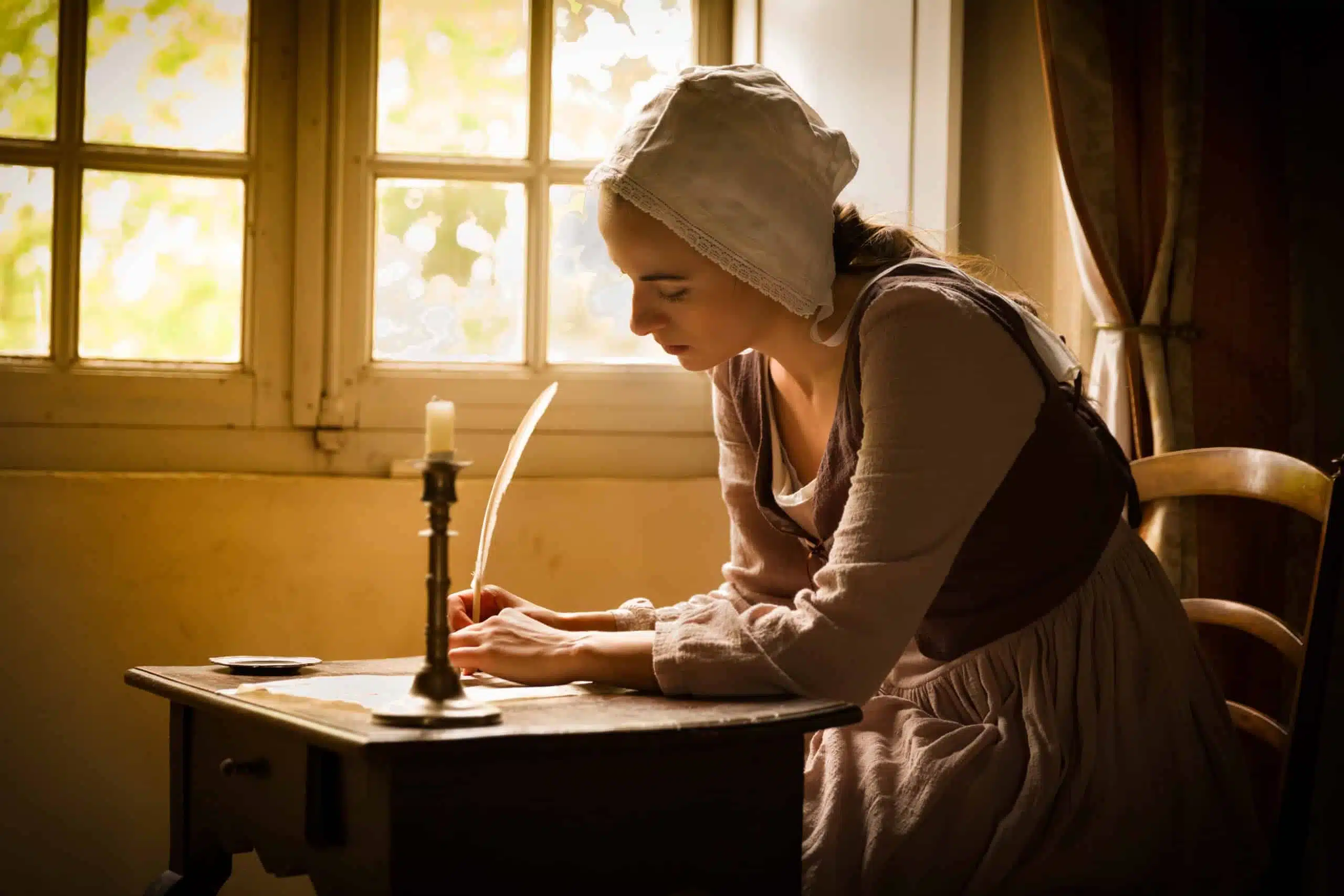 Vermeer woman writing