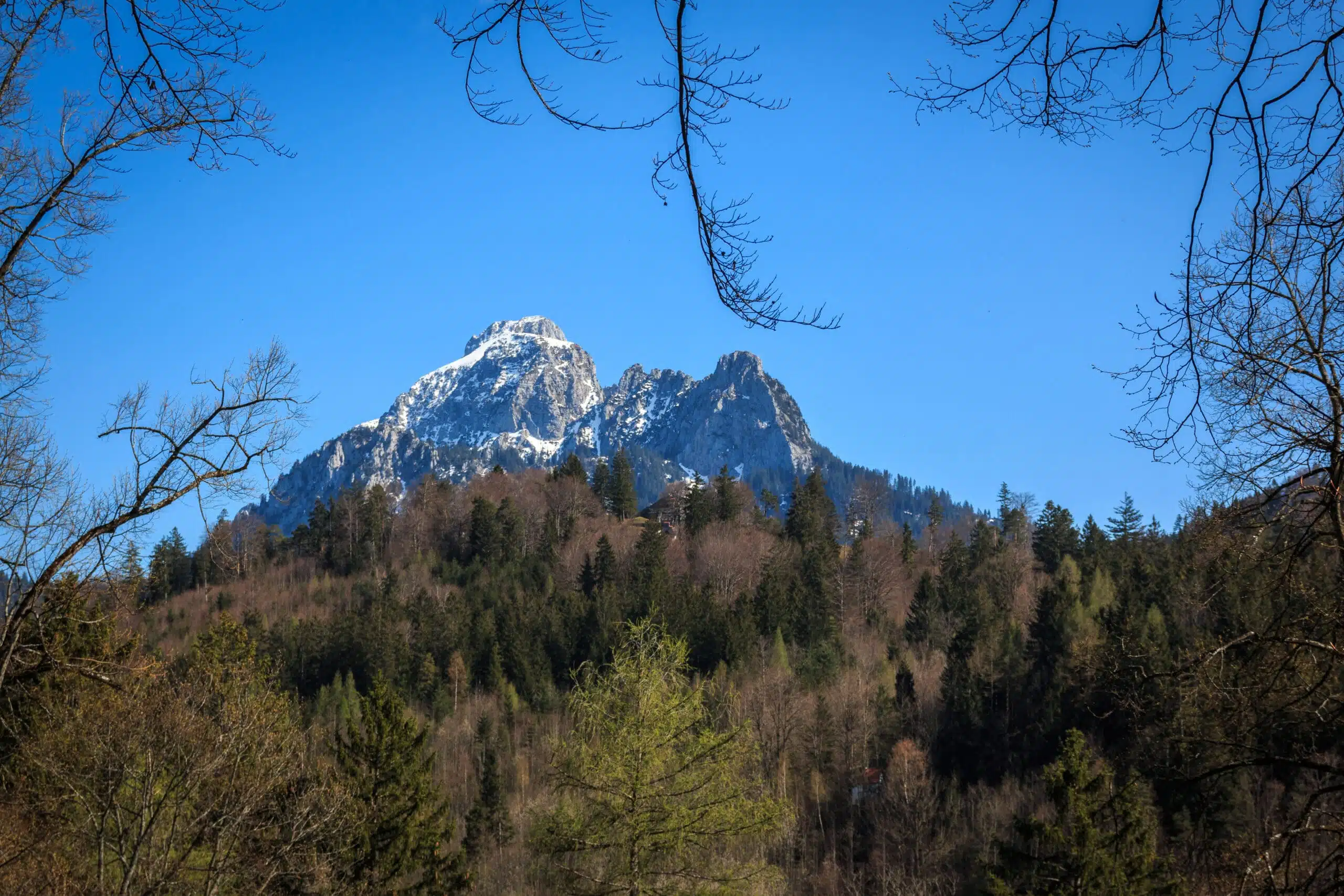 Mountain peak in the Allgäu at Füssen Bavaria Germany