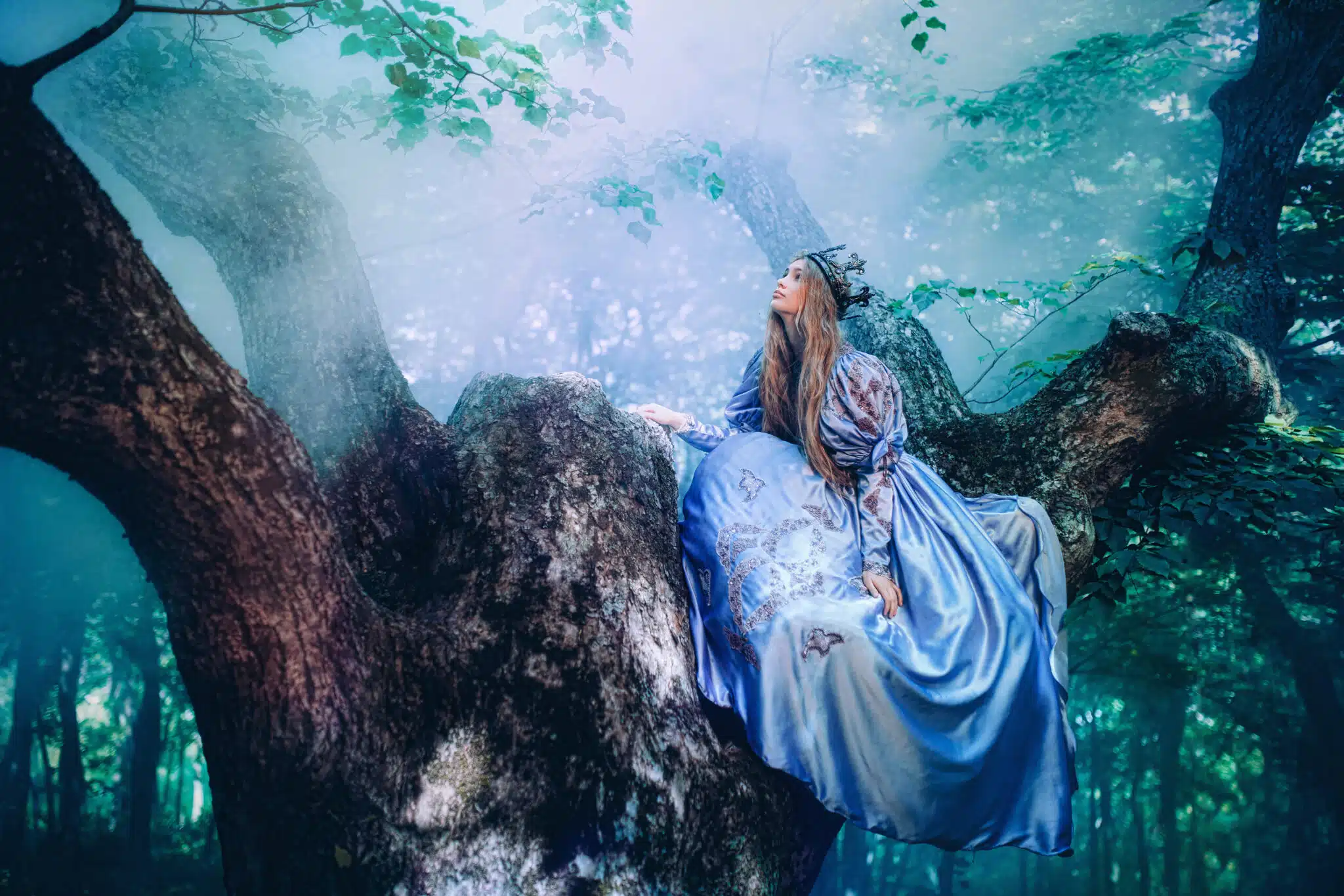 Princess in a magic forest